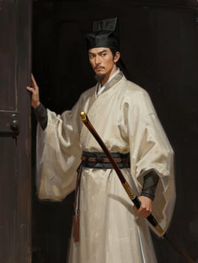 梁虔の肖像