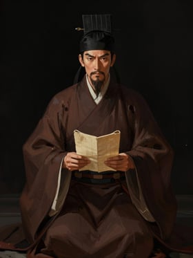 棧潛の肖像