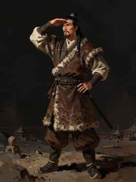 去卑畫像