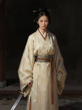 趙娥の肖像