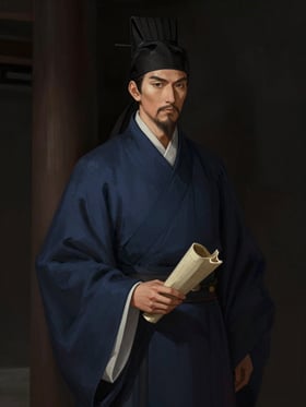 Portrait of Zhou Zhong