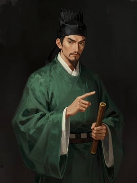 張毣の肖像