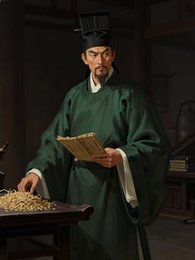 袁霸の肖像