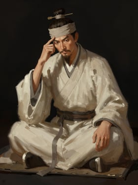 謝譚の肖像