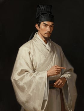 閻忠の肖像