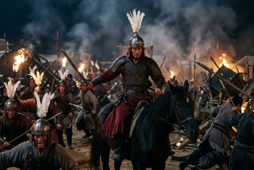 Mi Heng Beats the Drum and Reviles Cao Cao